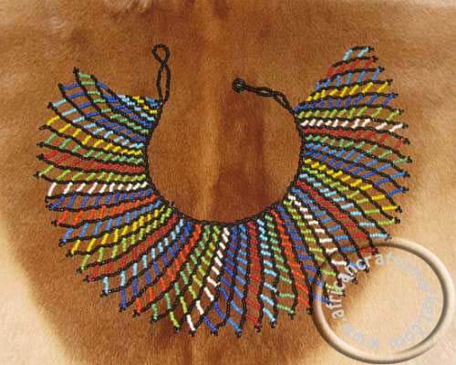 African Zulu beaded necklace