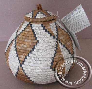 African Zulu Ukhamba Beer Basket