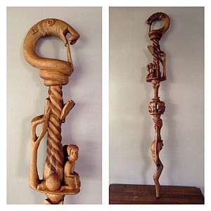 Nyami Nyami cane Nyami-Nyami walking stick