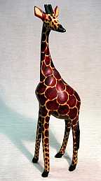 African wooden giraffe