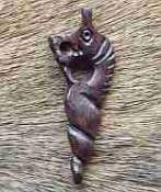 Stone, Bone, Wood  Horn Nyami Pendant