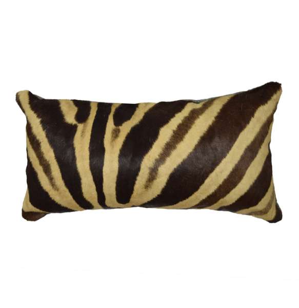 Zebra hide boster cushion Burchell Zebra hide bolster cushions