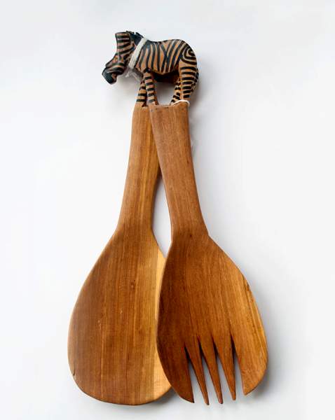 Maasai salad servers Maasai salad servers