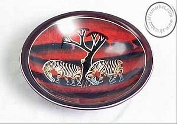 African soapstone bowl - Zebra African soapstone bowl - Zebra