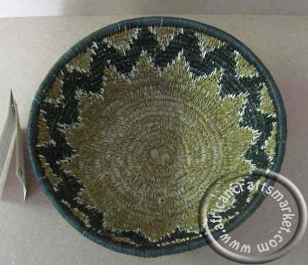 Zulu Iqoma Grass Woven Open Bowl Zulu Iqoma Grass Woven Open Bowl