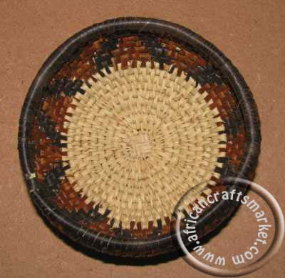 Zulu Iqoma Grass Woven Open Bowl