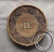 African grass basket plate
