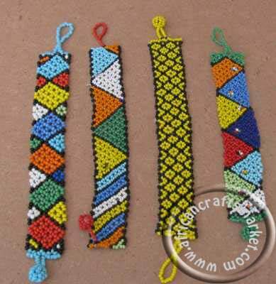 African Zulu beaded wrist bands