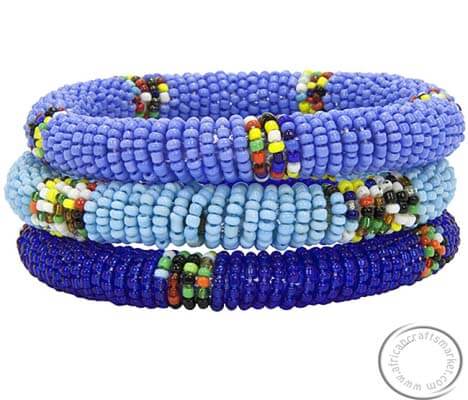 Zulu bracelet African Zulu beaded bangle