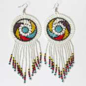 Zulu beaded ear rings African Zulu beaded ear rings