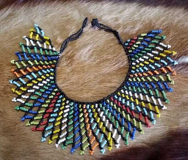 African Zulu beaded necklace