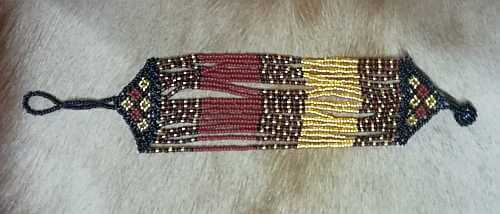 African beaded wrist band Zulu beaded wrist band