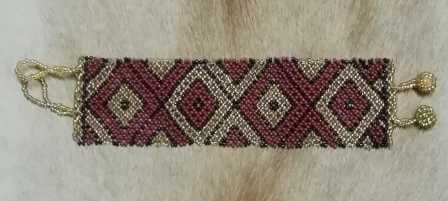 African beaded wrist band Zulu beaded wrist band