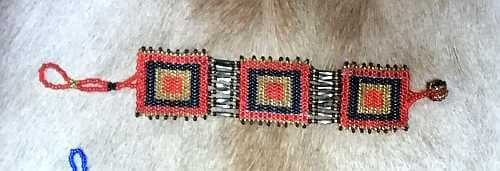 African beaded wrist band Zulu beaded wrist band
