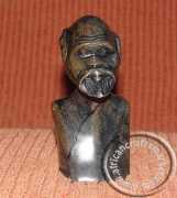 Zulu carved stone male bust
