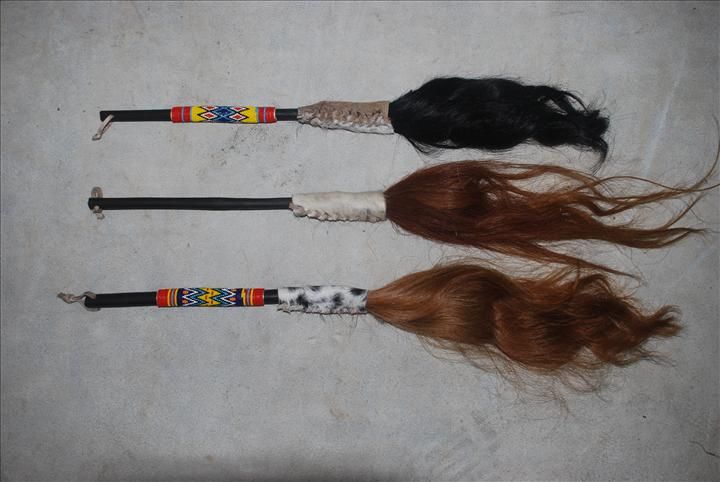 Zulu beaded flyswatter