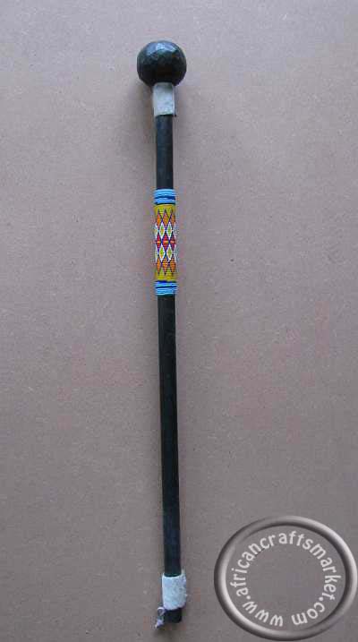 Zulu beaded Knob-Kerrie