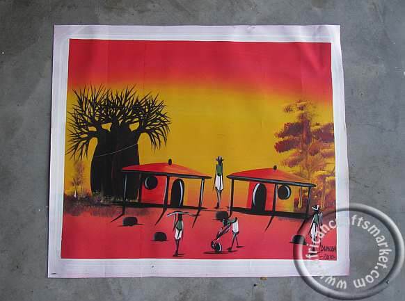 Zulu painting -village Zulu painting -village