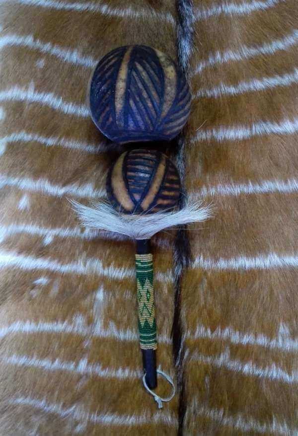 Double African Calabash shakers