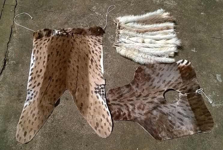 African Zulu iBeshu apron
