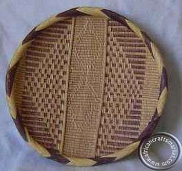 Zulu grass woven plates Zulu grass woven plates