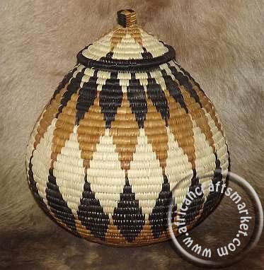 African hand woven Zulu basket African hand woven Zulu basket