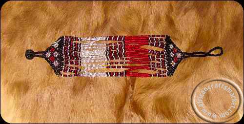 African Zulu beaded wrist band
