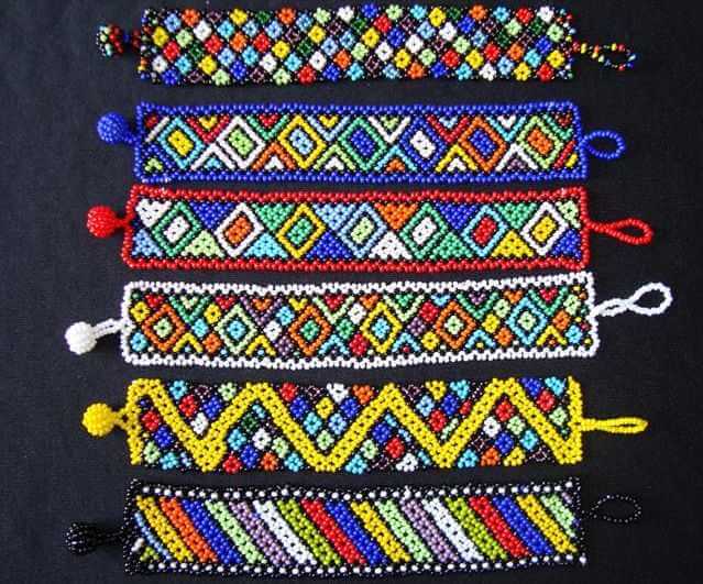 African beaded wrist bands Zulu beaded bracelets