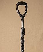 African ebony wood carved woman walking cane African ebony wood carved woman walking cane