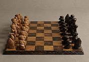 African tribal chess set Wooden Tribal African Chess Sets