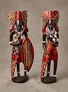 African Masai warrior couple Kenya