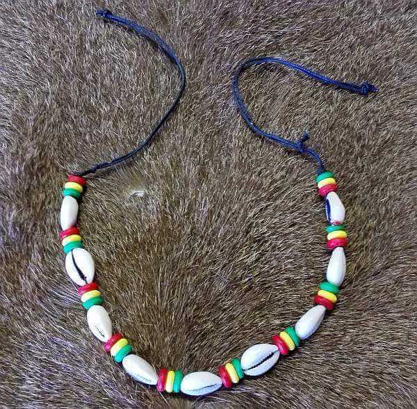 African shell necklace African Cowrie shell necklace