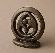Shona ring dancers enuine handcrafted soapstone circle of friends statue showcasing the beautiful natural marbling and smooth polished texture of the stone.