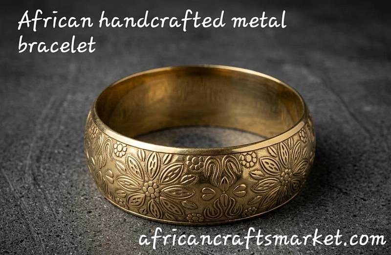 Brass bracelet African brass bracelet
