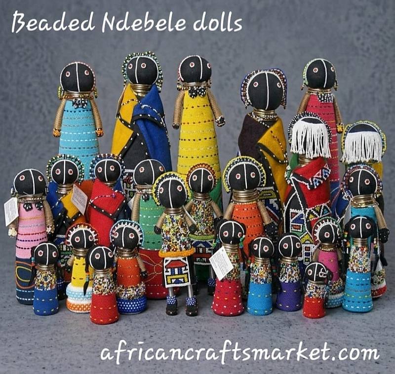 African Ndebele dolls