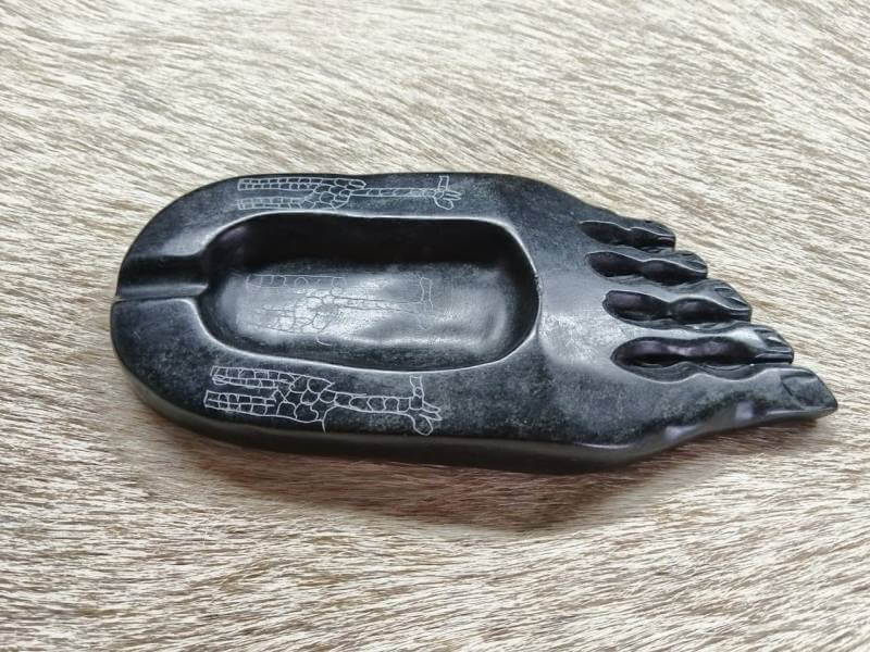 Stone carved ashtray from Zimbabwe Stone carved ashtray from Zimbabwe