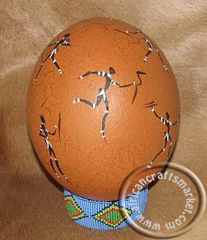 African painted ostrich ggg Of Bushman