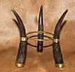 Springbok horn ostrich egg stand