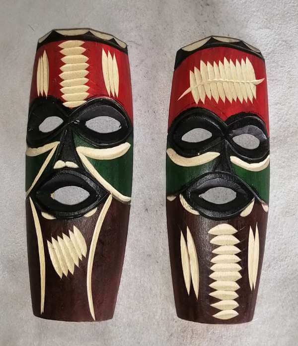 African Swazi mask set of 2 African Swazi mask set of 2