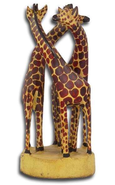 African Giraffe Family of 3