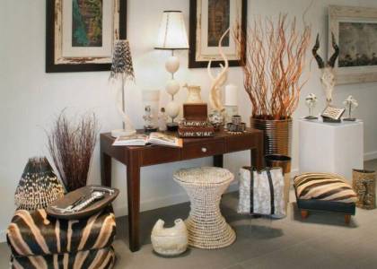 African zebra hide room