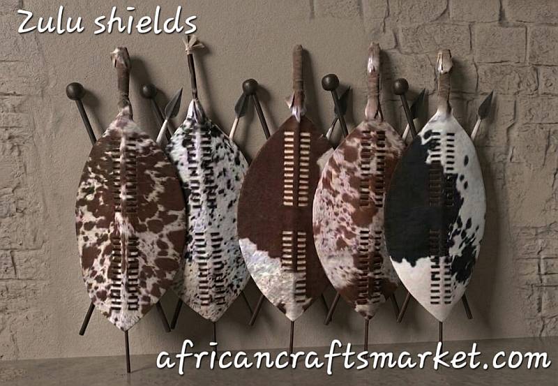 African Zulu shields African Zulu shields